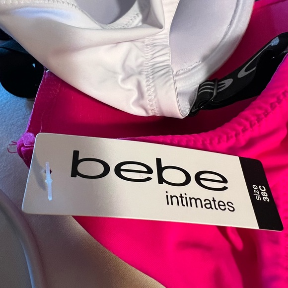 bebe intimates NWT Size 38C Pink and White Gentle Lift Full Cover Bras (I001) - Picture 10 of 13